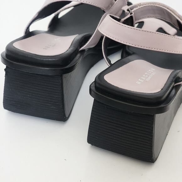 Kenneth Cole Reaction Black and Cream Sandals - Picture 2 of 10